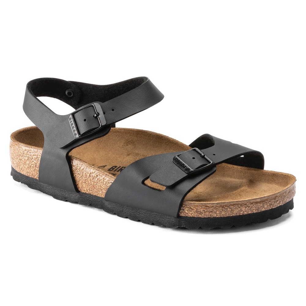 BIRKENSTOCK WOMENS RIO sz 38 black sandals